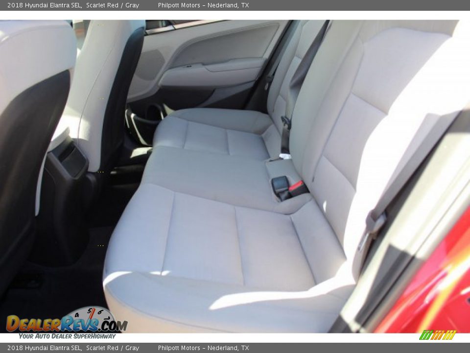 2018 Hyundai Elantra SEL Scarlet Red / Gray Photo #17