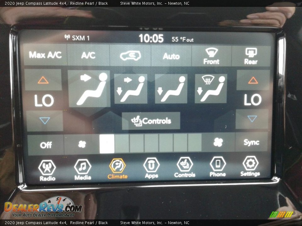 2020 Jeep Compass Latitude 4x4 Redline Pearl / Black Photo #22