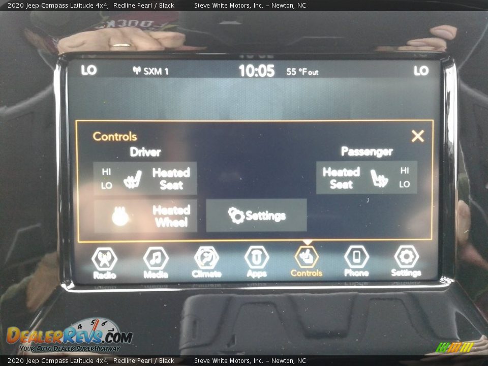 2020 Jeep Compass Latitude 4x4 Redline Pearl / Black Photo #23