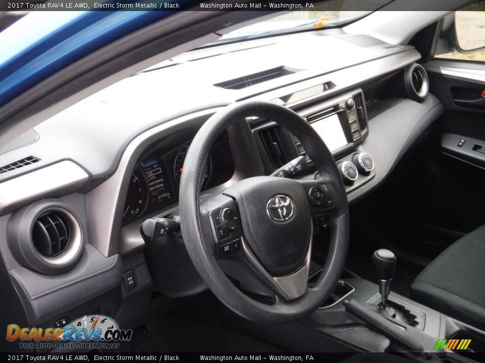 2017 Toyota RAV4 LE AWD Electric Storm Metallic / Black Photo #11