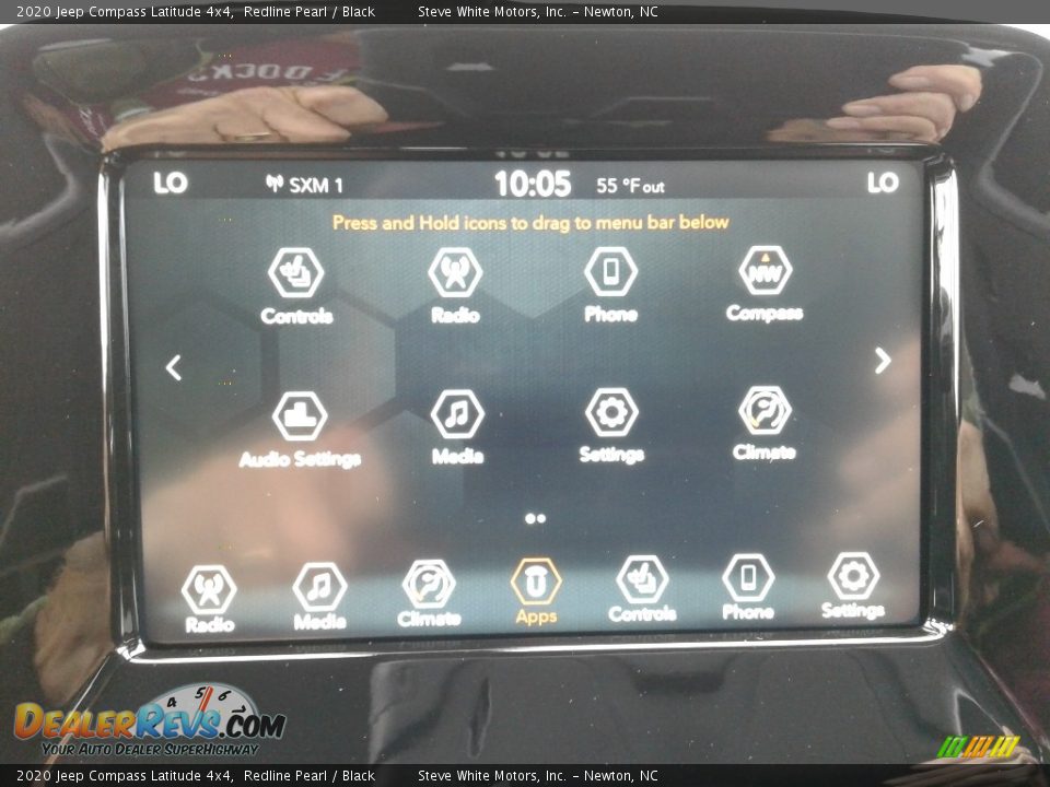 2020 Jeep Compass Latitude 4x4 Redline Pearl / Black Photo #24
