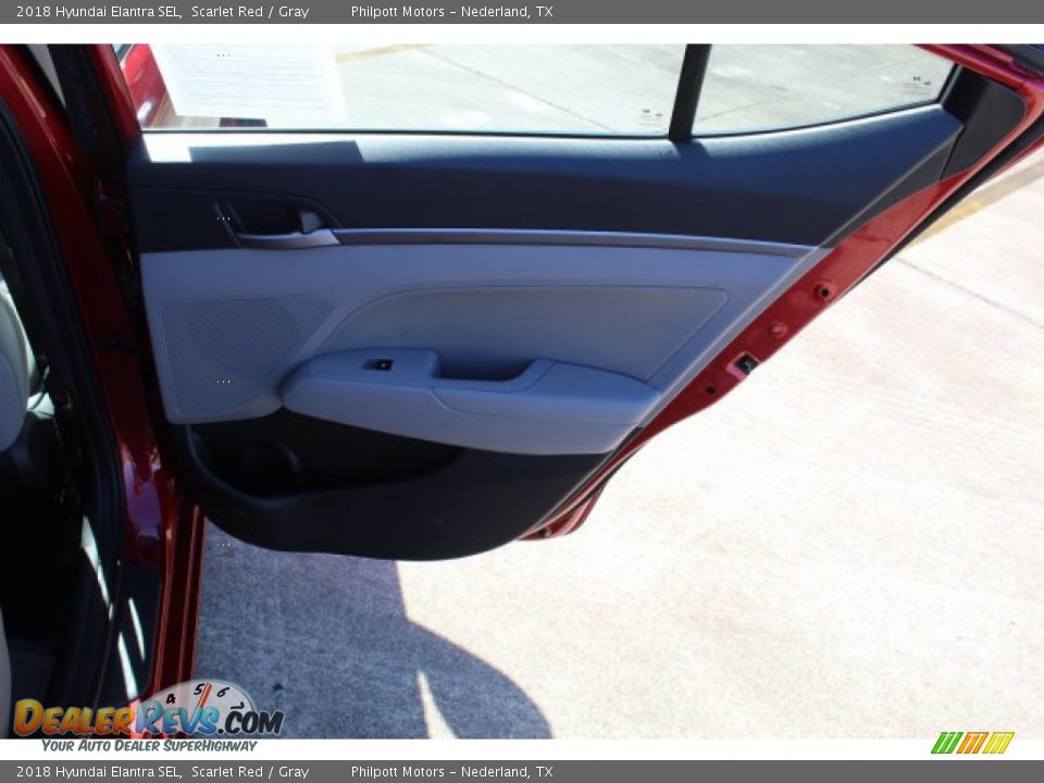 2018 Hyundai Elantra SEL Scarlet Red / Gray Photo #21