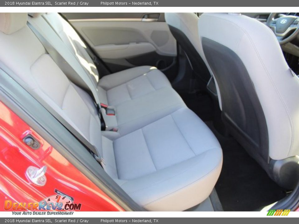 2018 Hyundai Elantra SEL Scarlet Red / Gray Photo #22