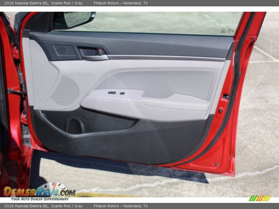 2018 Hyundai Elantra SEL Scarlet Red / Gray Photo #23