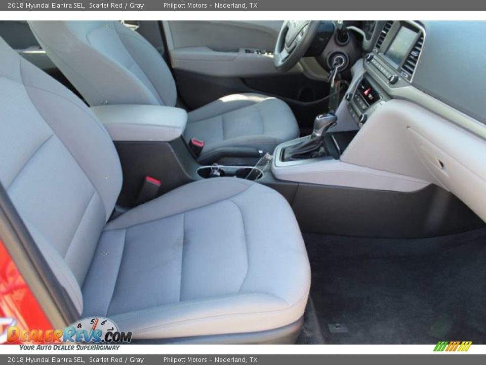 2018 Hyundai Elantra SEL Scarlet Red / Gray Photo #24