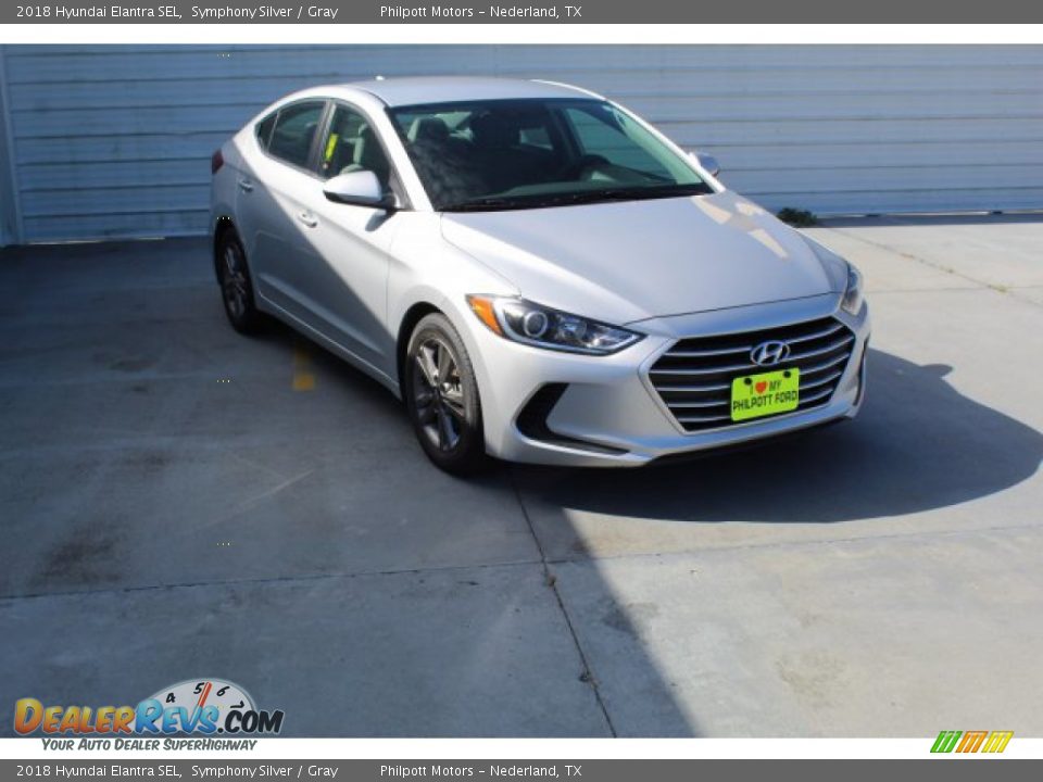 2018 Hyundai Elantra SEL Symphony Silver / Gray Photo #2