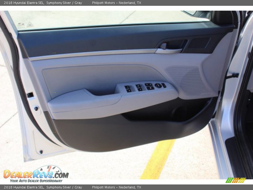 2018 Hyundai Elantra SEL Symphony Silver / Gray Photo #9