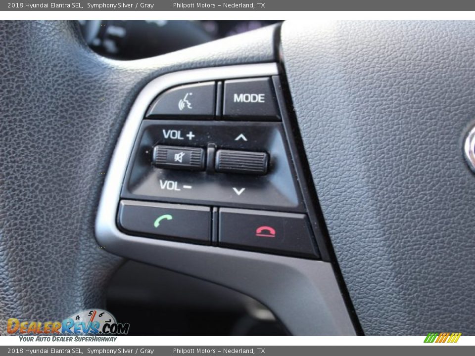2018 Hyundai Elantra SEL Symphony Silver / Gray Photo #11