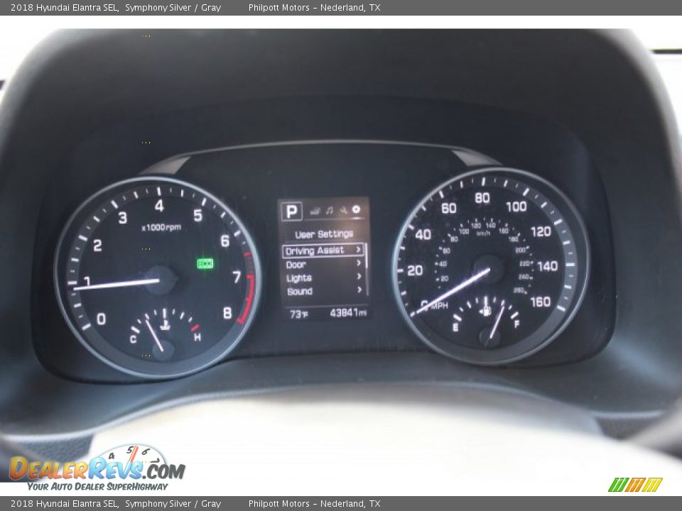 2018 Hyundai Elantra SEL Symphony Silver / Gray Photo #13