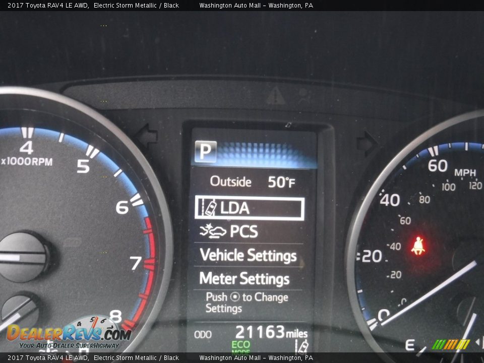 2017 Toyota RAV4 LE AWD Electric Storm Metallic / Black Photo #25