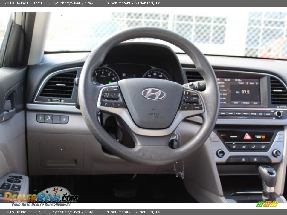 2018 Hyundai Elantra SEL Symphony Silver / Gray Photo #21
