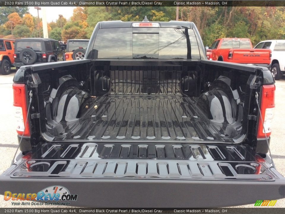 2020 Ram 1500 Big Horn Quad Cab 4x4 Diamond Black Crystal Pearl / Black/Diesel Gray Photo #9