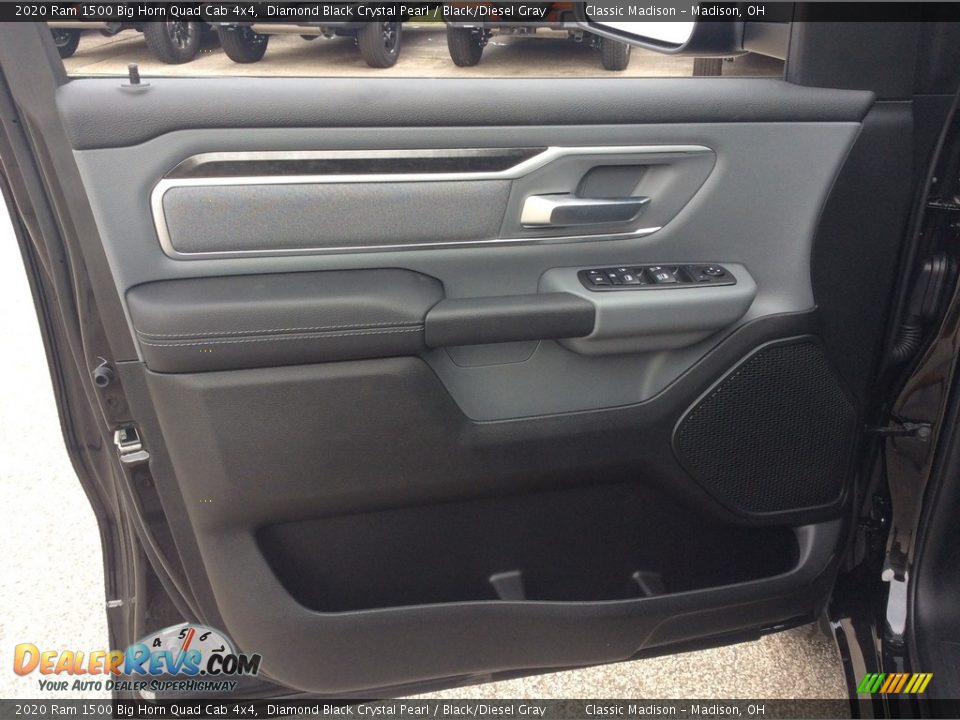 2020 Ram 1500 Big Horn Quad Cab 4x4 Diamond Black Crystal Pearl / Black/Diesel Gray Photo #11