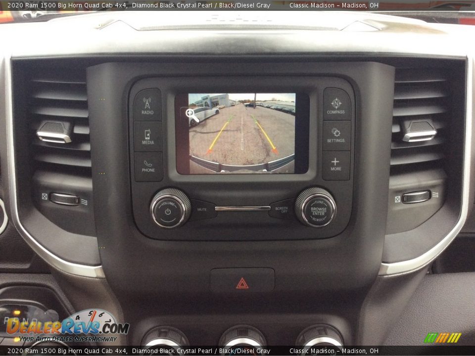 2020 Ram 1500 Big Horn Quad Cab 4x4 Diamond Black Crystal Pearl / Black/Diesel Gray Photo #15
