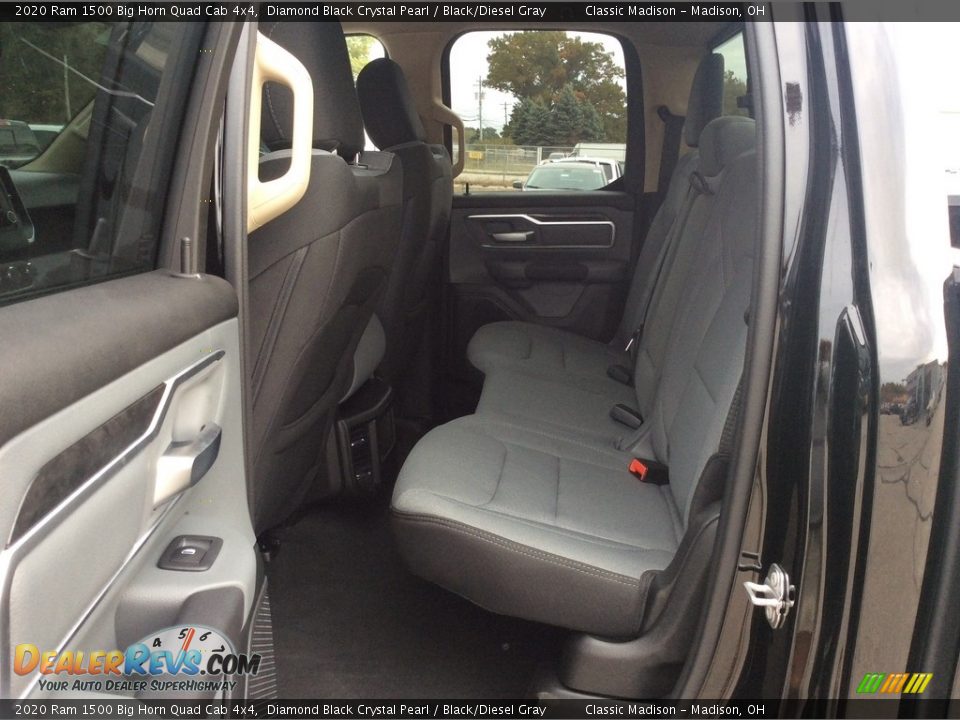 2020 Ram 1500 Big Horn Quad Cab 4x4 Diamond Black Crystal Pearl / Black/Diesel Gray Photo #16