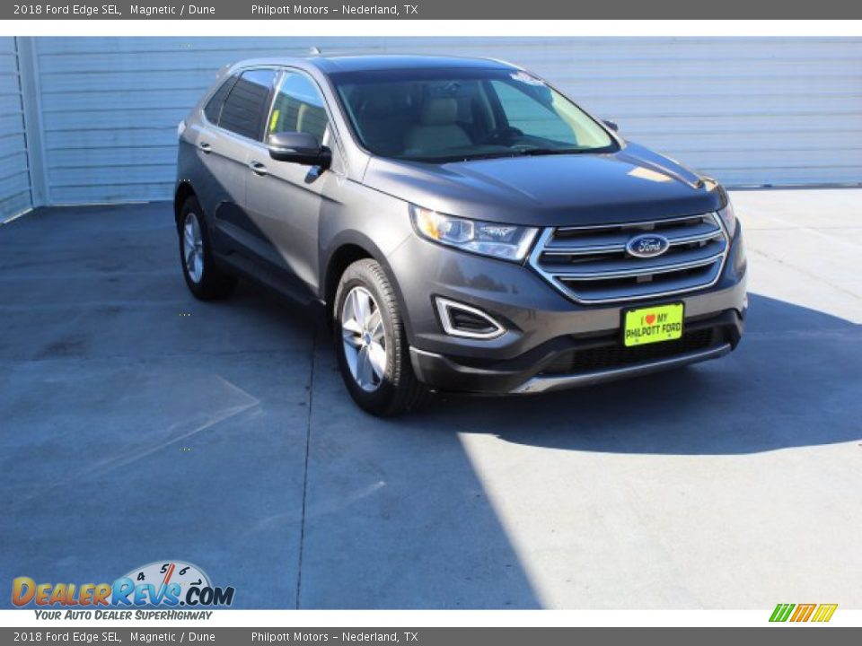 2018 Ford Edge SEL Magnetic / Dune Photo #2