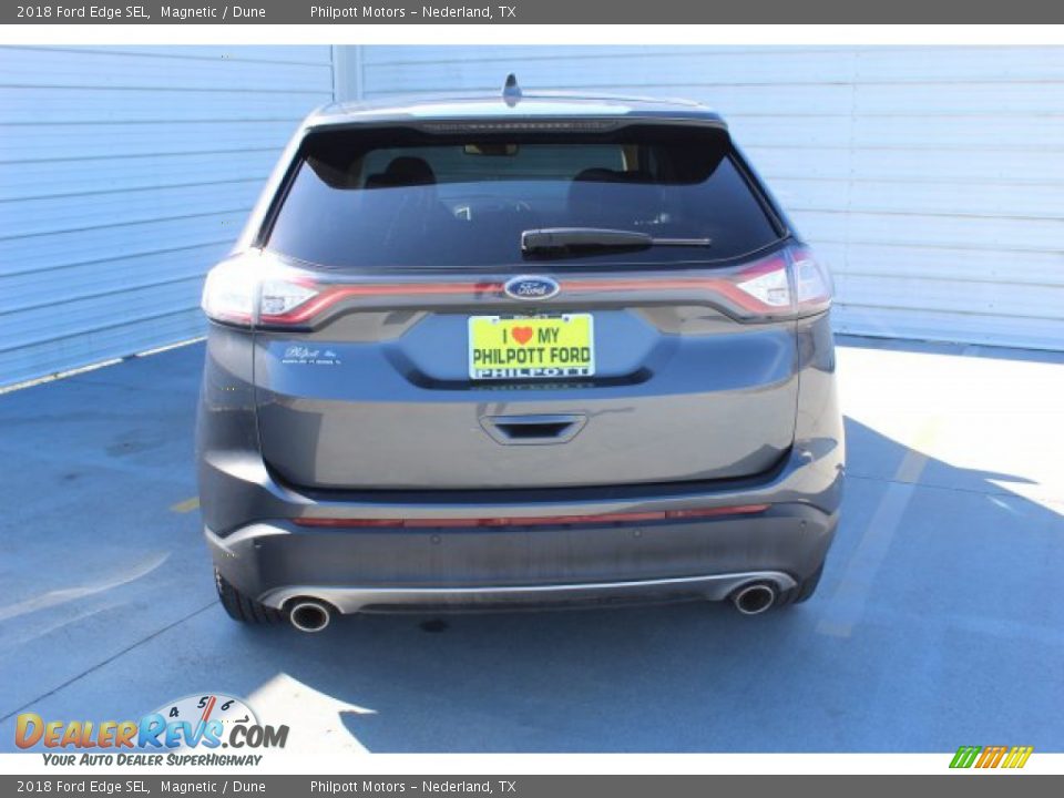 2018 Ford Edge SEL Magnetic / Dune Photo #8
