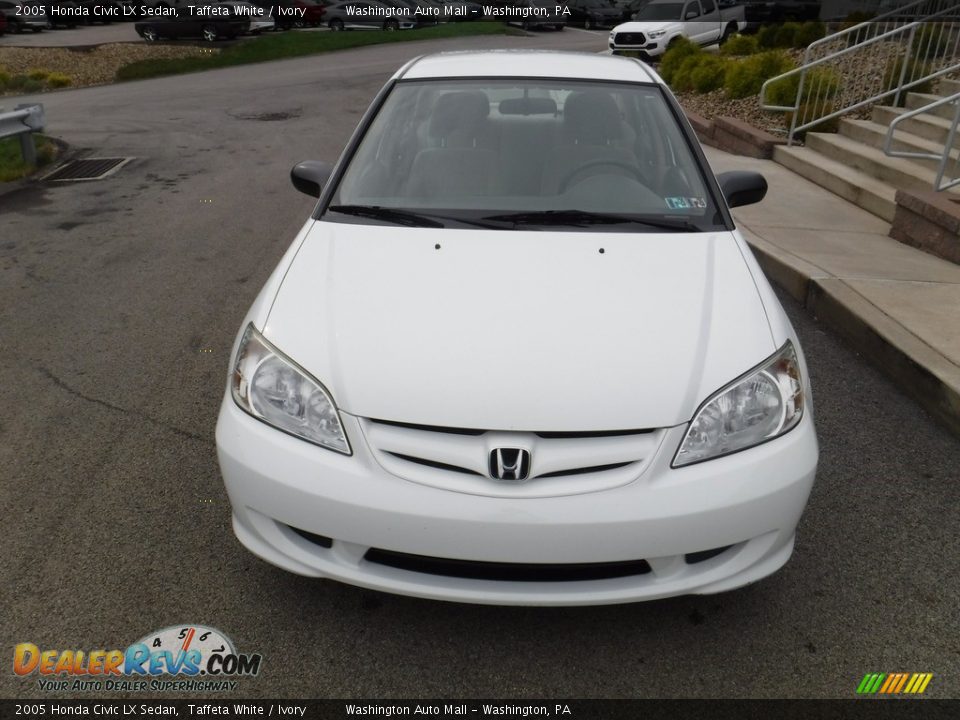 2005 Honda Civic LX Sedan Taffeta White / Ivory Photo #3