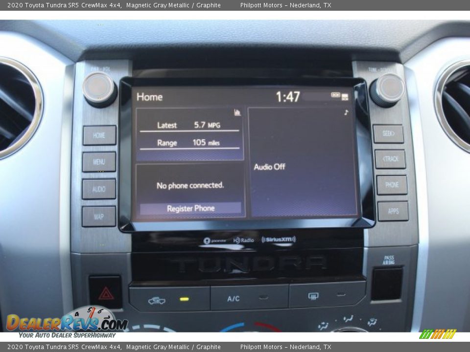 2020 Toyota Tundra SR5 CrewMax 4x4 Magnetic Gray Metallic / Graphite Photo #15