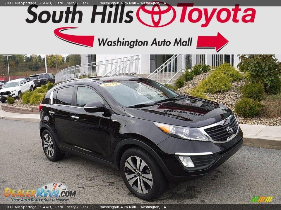 2011 Kia Sportage EX AWD Black Cherry / Black Photo #1