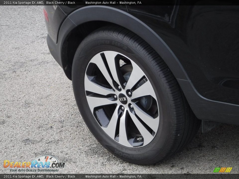 2011 Kia Sportage EX AWD Black Cherry / Black Photo #3