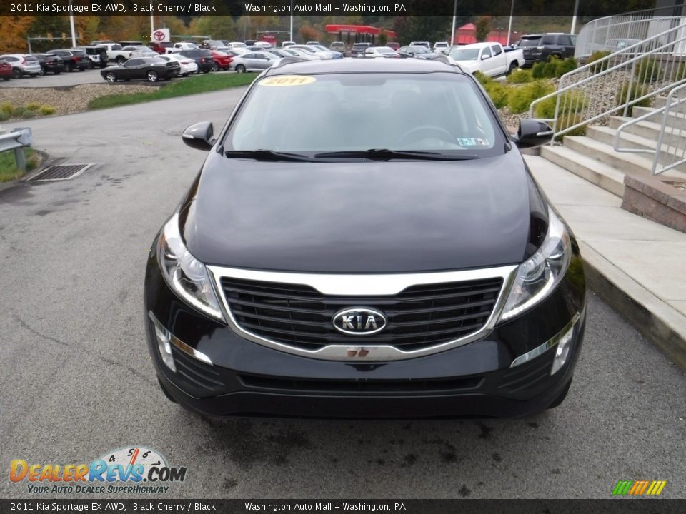 2011 Kia Sportage EX AWD Black Cherry / Black Photo #4