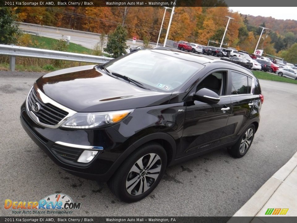 2011 Kia Sportage EX AWD Black Cherry / Black Photo #5