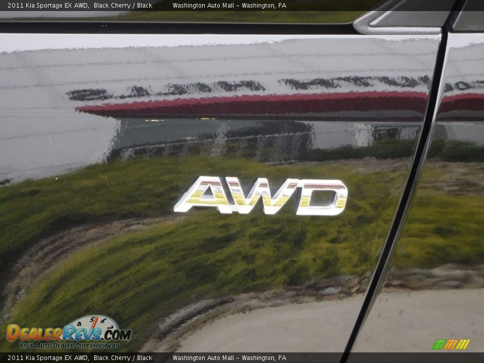 2011 Kia Sportage EX AWD Black Cherry / Black Photo #7