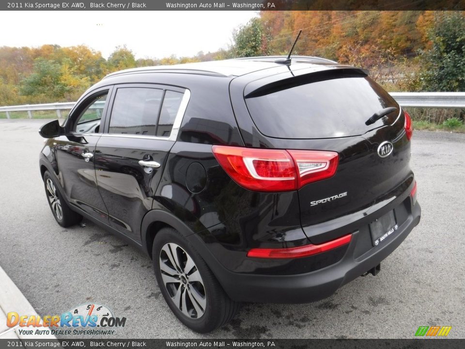 2011 Kia Sportage EX AWD Black Cherry / Black Photo #8