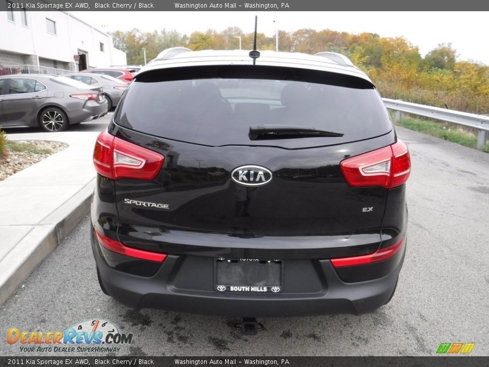 2011 Kia Sportage EX AWD Black Cherry / Black Photo #9