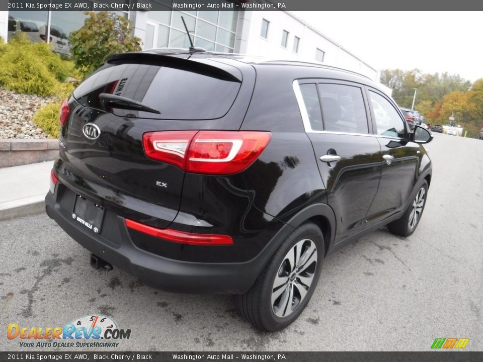 2011 Kia Sportage EX AWD Black Cherry / Black Photo #10