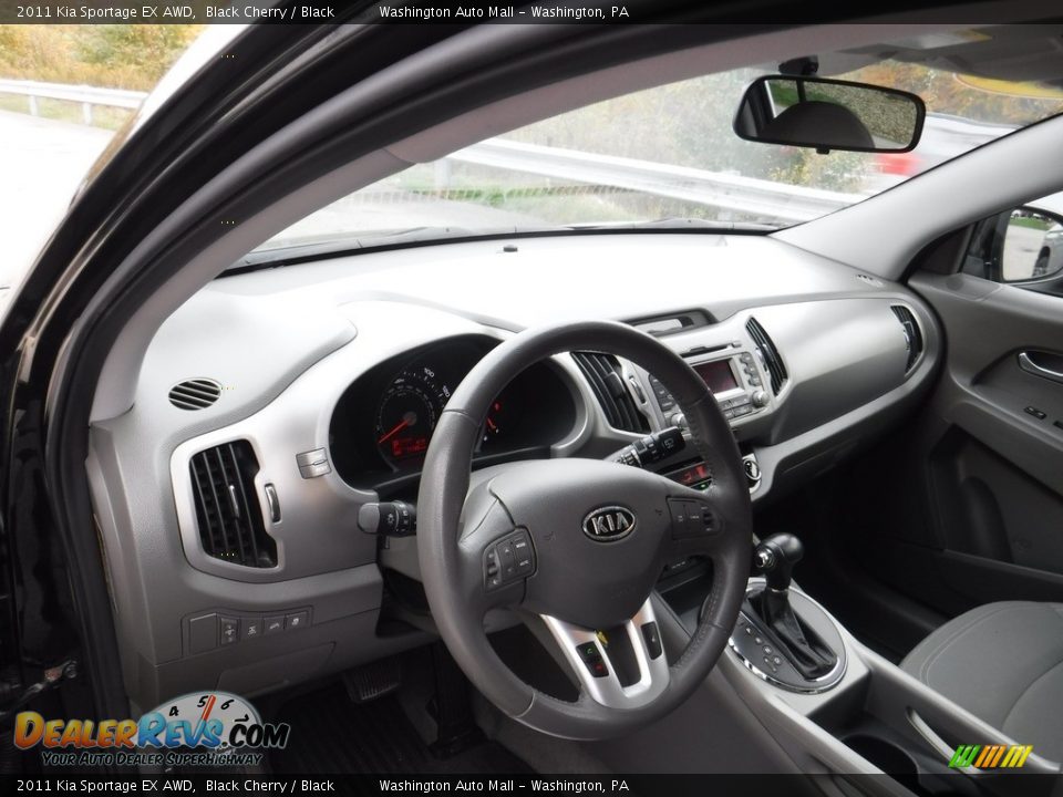 2011 Kia Sportage EX AWD Black Cherry / Black Photo #13
