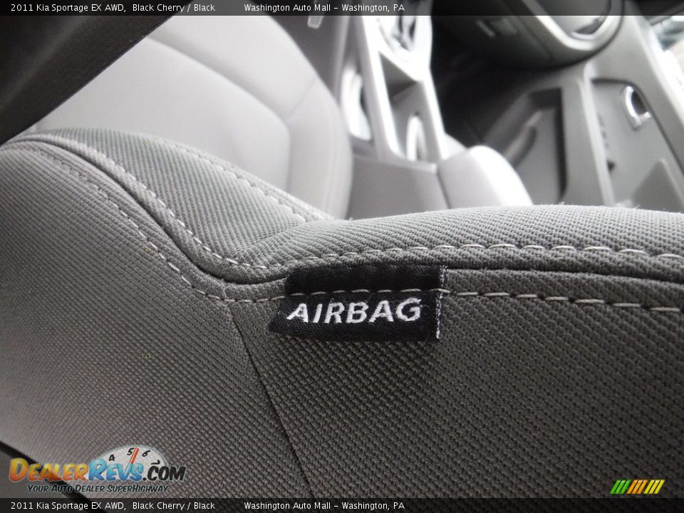 2011 Kia Sportage EX AWD Black Cherry / Black Photo #16
