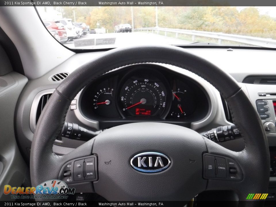 2011 Kia Sportage EX AWD Black Cherry / Black Photo #21