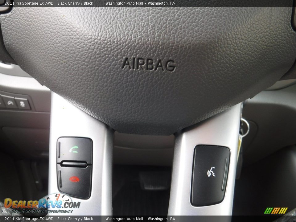 2011 Kia Sportage EX AWD Black Cherry / Black Photo #22