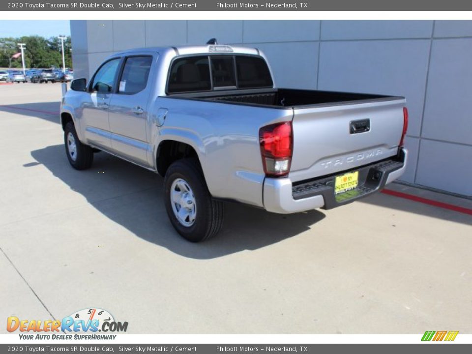 2020 Toyota Tacoma SR Double Cab Silver Sky Metallic / Cement Photo #6