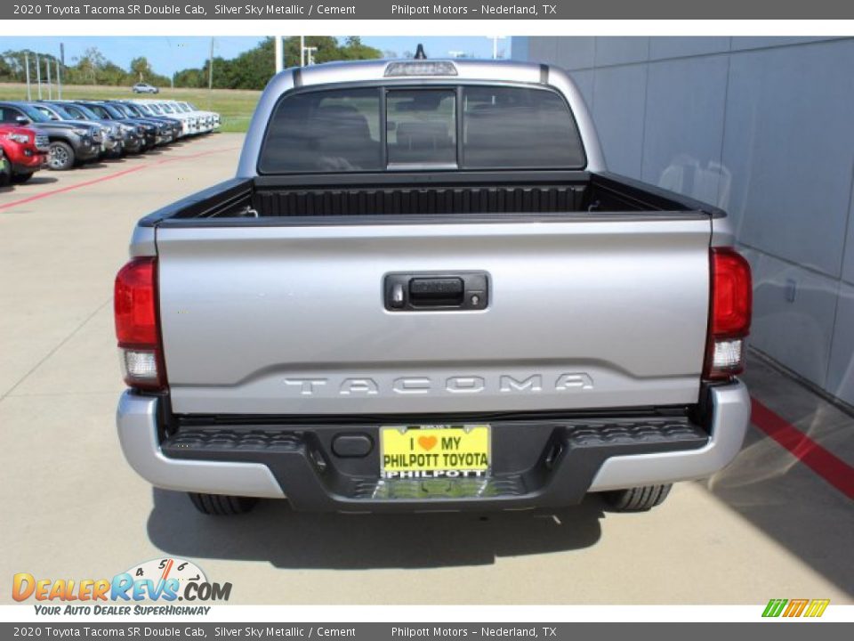 2020 Toyota Tacoma SR Double Cab Silver Sky Metallic / Cement Photo #7