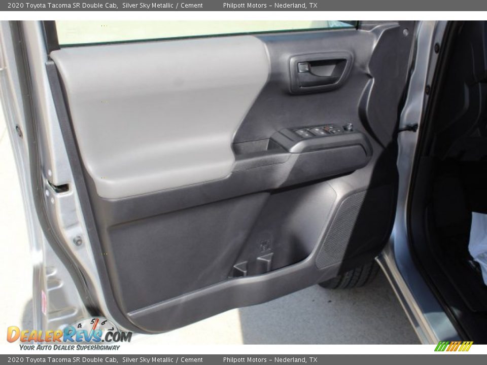 2020 Toyota Tacoma SR Double Cab Silver Sky Metallic / Cement Photo #9