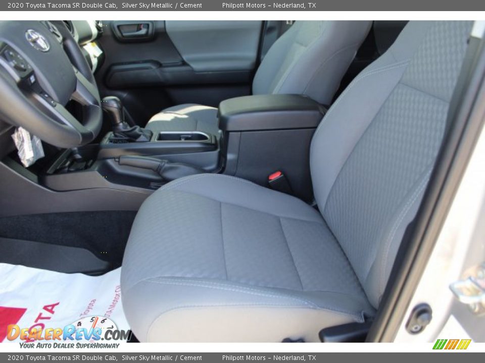 2020 Toyota Tacoma SR Double Cab Silver Sky Metallic / Cement Photo #10