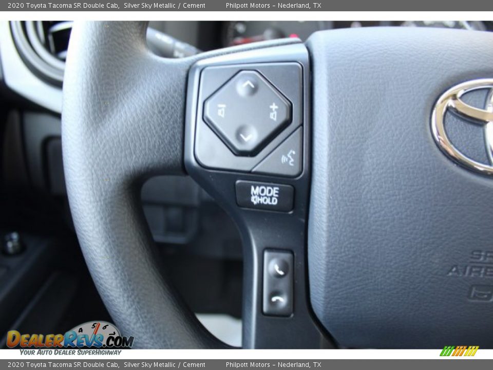 2020 Toyota Tacoma SR Double Cab Silver Sky Metallic / Cement Photo #11