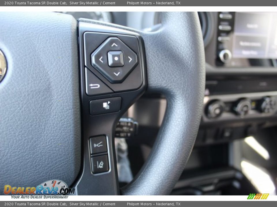 2020 Toyota Tacoma SR Double Cab Silver Sky Metallic / Cement Photo #12