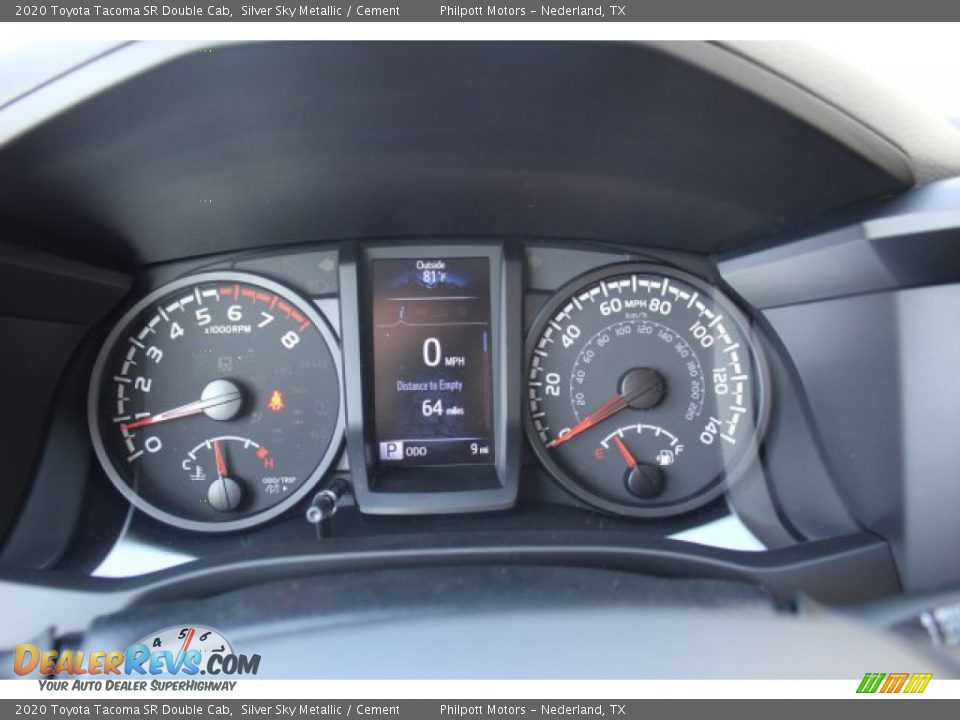 2020 Toyota Tacoma SR Double Cab Silver Sky Metallic / Cement Photo #13