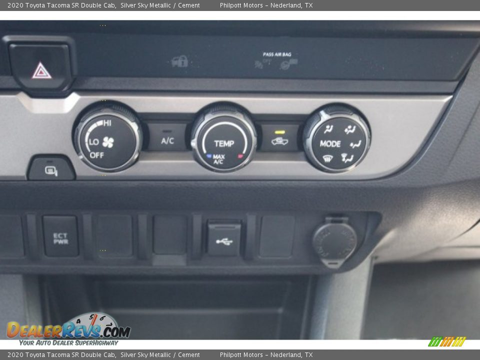 2020 Toyota Tacoma SR Double Cab Silver Sky Metallic / Cement Photo #16