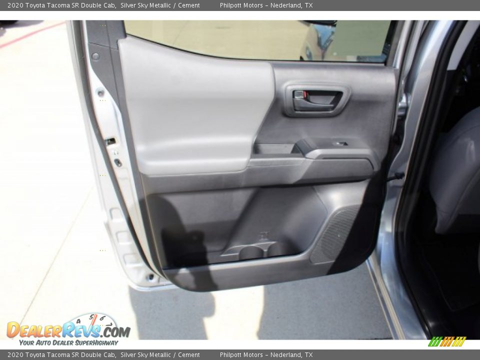 2020 Toyota Tacoma SR Double Cab Silver Sky Metallic / Cement Photo #18