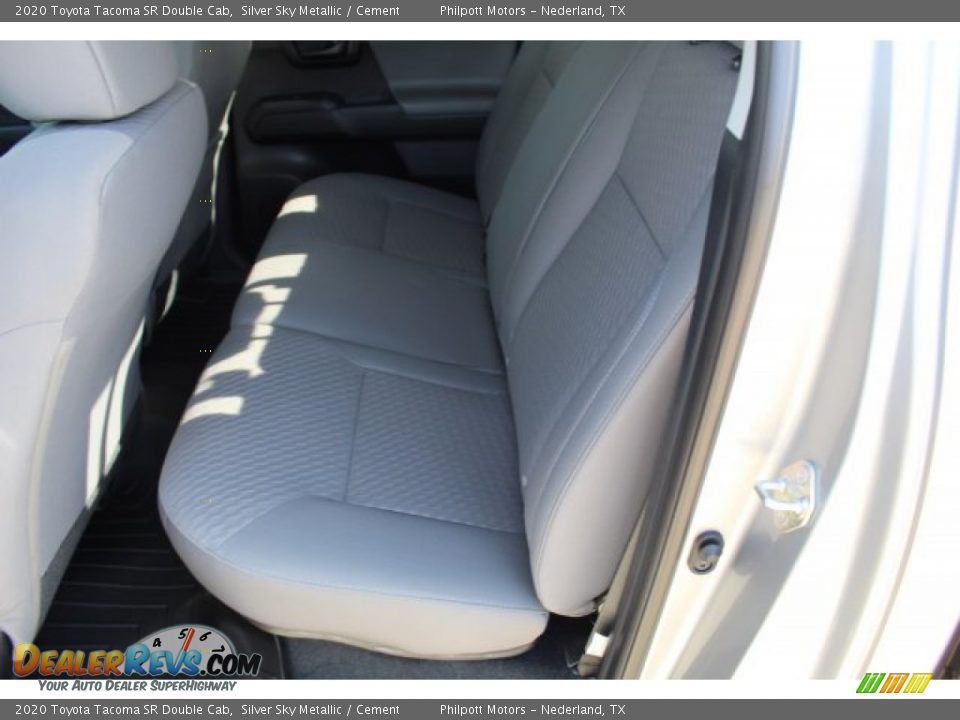 2020 Toyota Tacoma SR Double Cab Silver Sky Metallic / Cement Photo #19