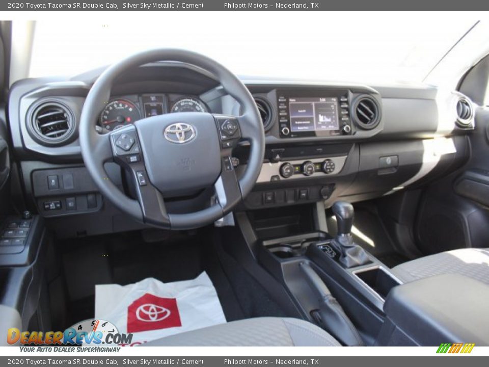 2020 Toyota Tacoma SR Double Cab Silver Sky Metallic / Cement Photo #20
