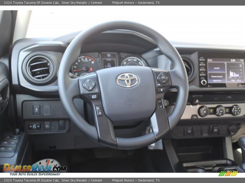 2020 Toyota Tacoma SR Double Cab Silver Sky Metallic / Cement Photo #21