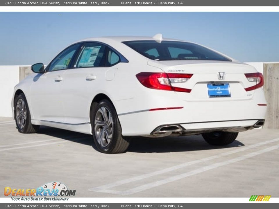 2020 Honda Accord EX-L Sedan Platinum White Pearl / Black Photo #2
