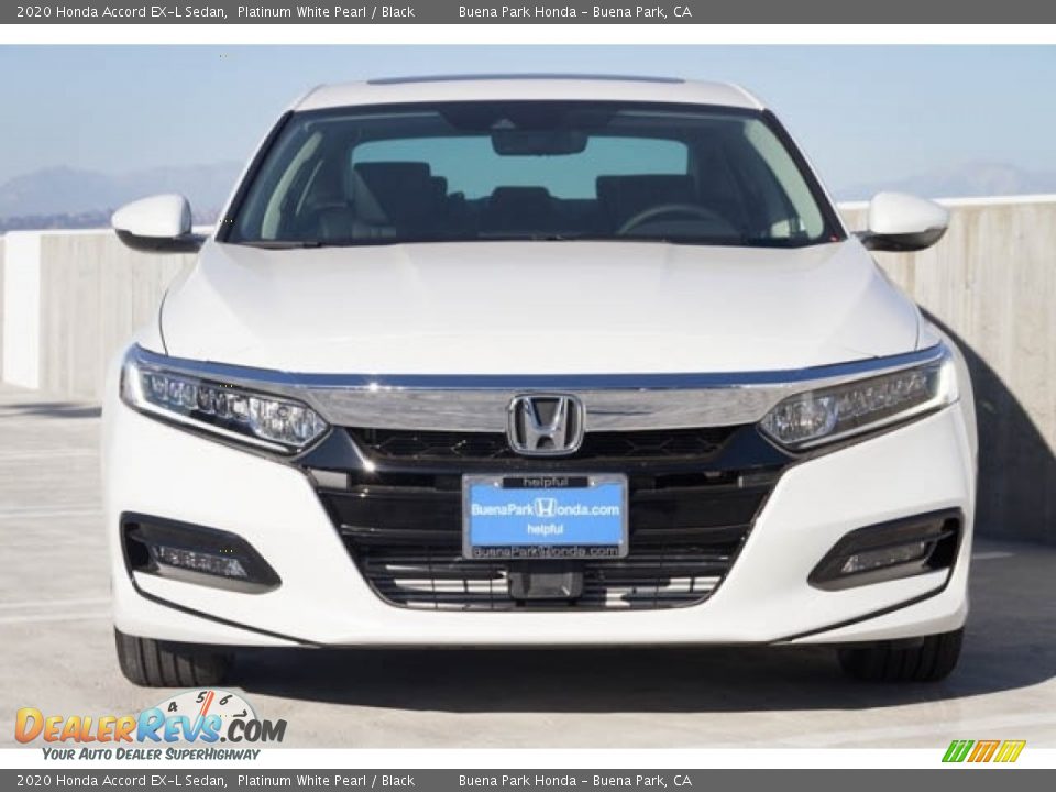 2020 Honda Accord EX-L Sedan Platinum White Pearl / Black Photo #3