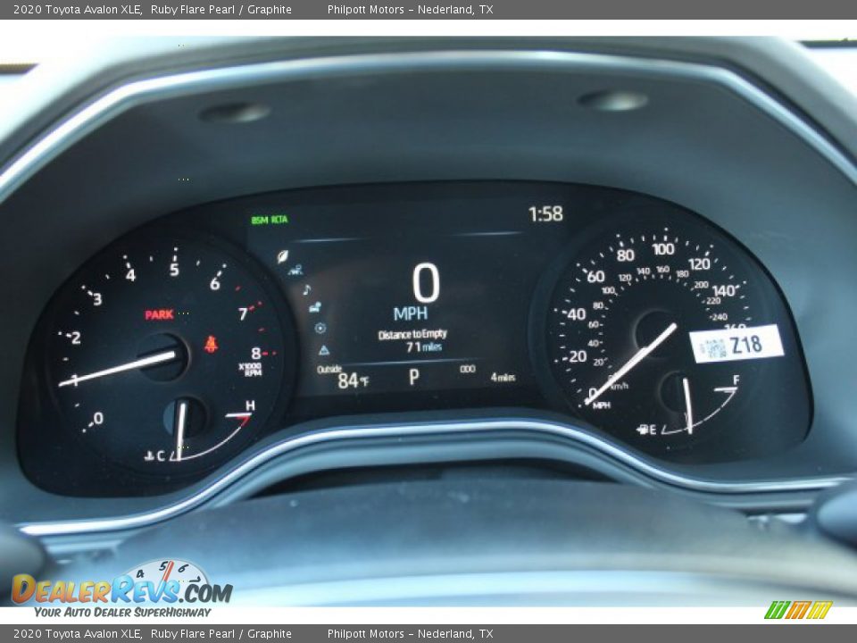 2020 Toyota Avalon XLE Ruby Flare Pearl / Graphite Photo #14